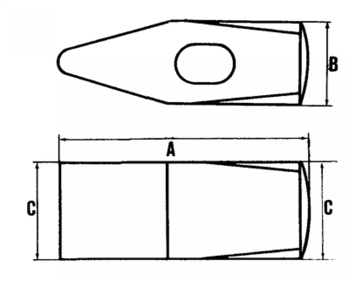 Sledge hammer with a long pein 02