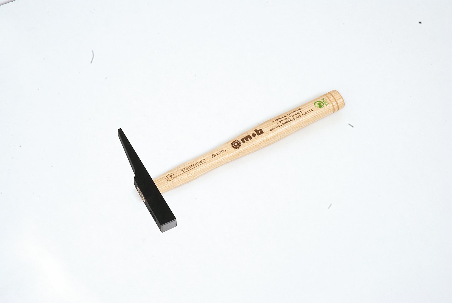 Electrician's hammer - wood handle