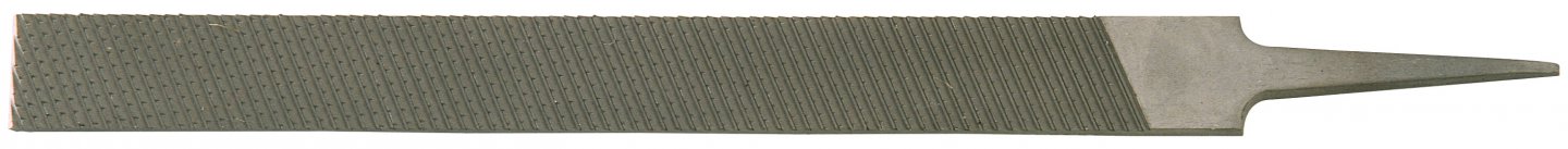 Milled tooth tanged file, curved tooth - without handle