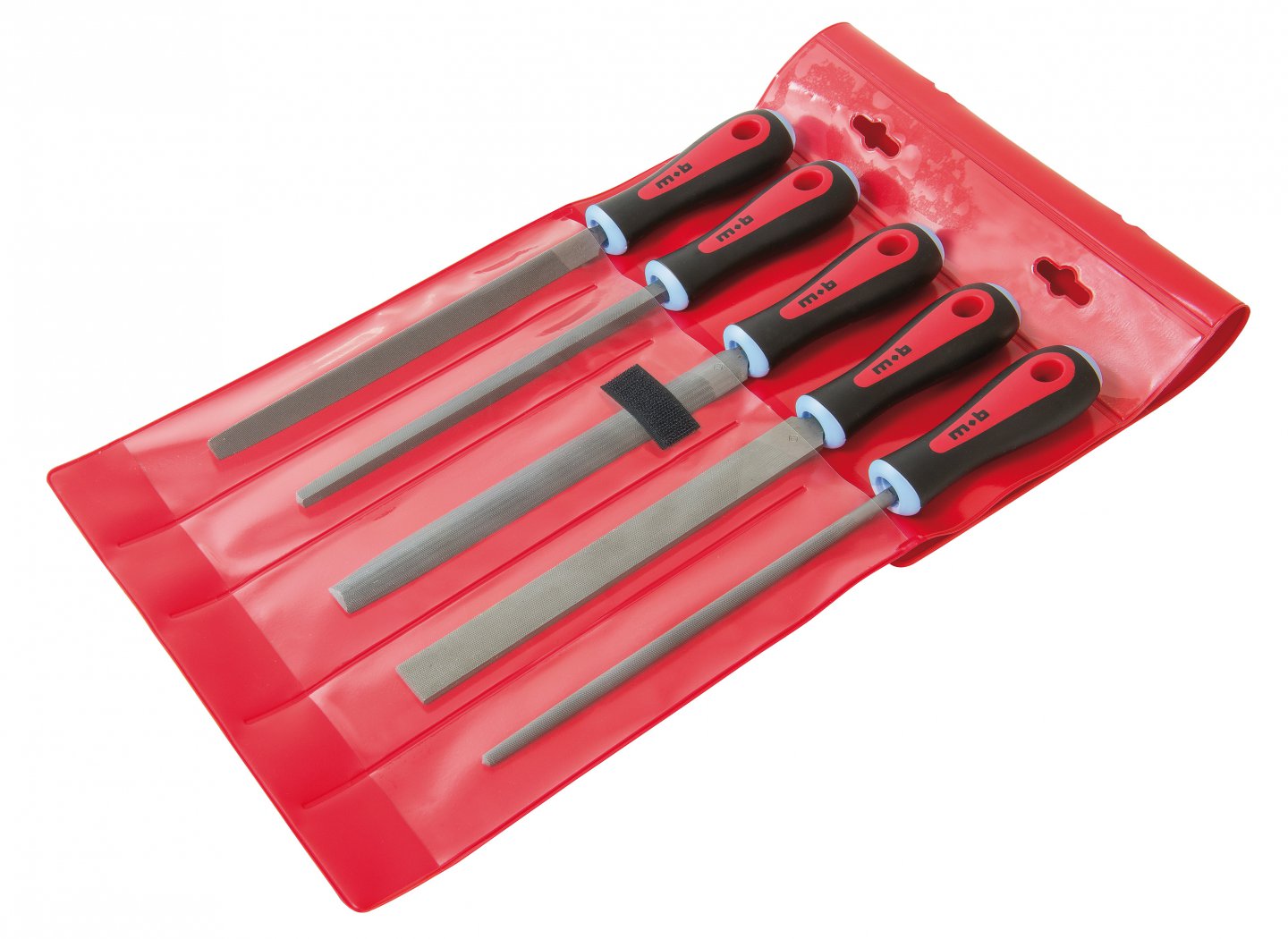 Workshop file set - 5 pieces with bi-material handles