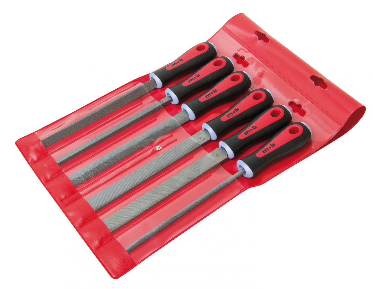 Workshop file set - 6 pieces - bi-material handles