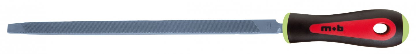 Three square saw file - bi-material handle