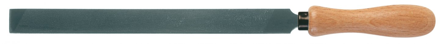 Lawn mower file - wooden handle - on card