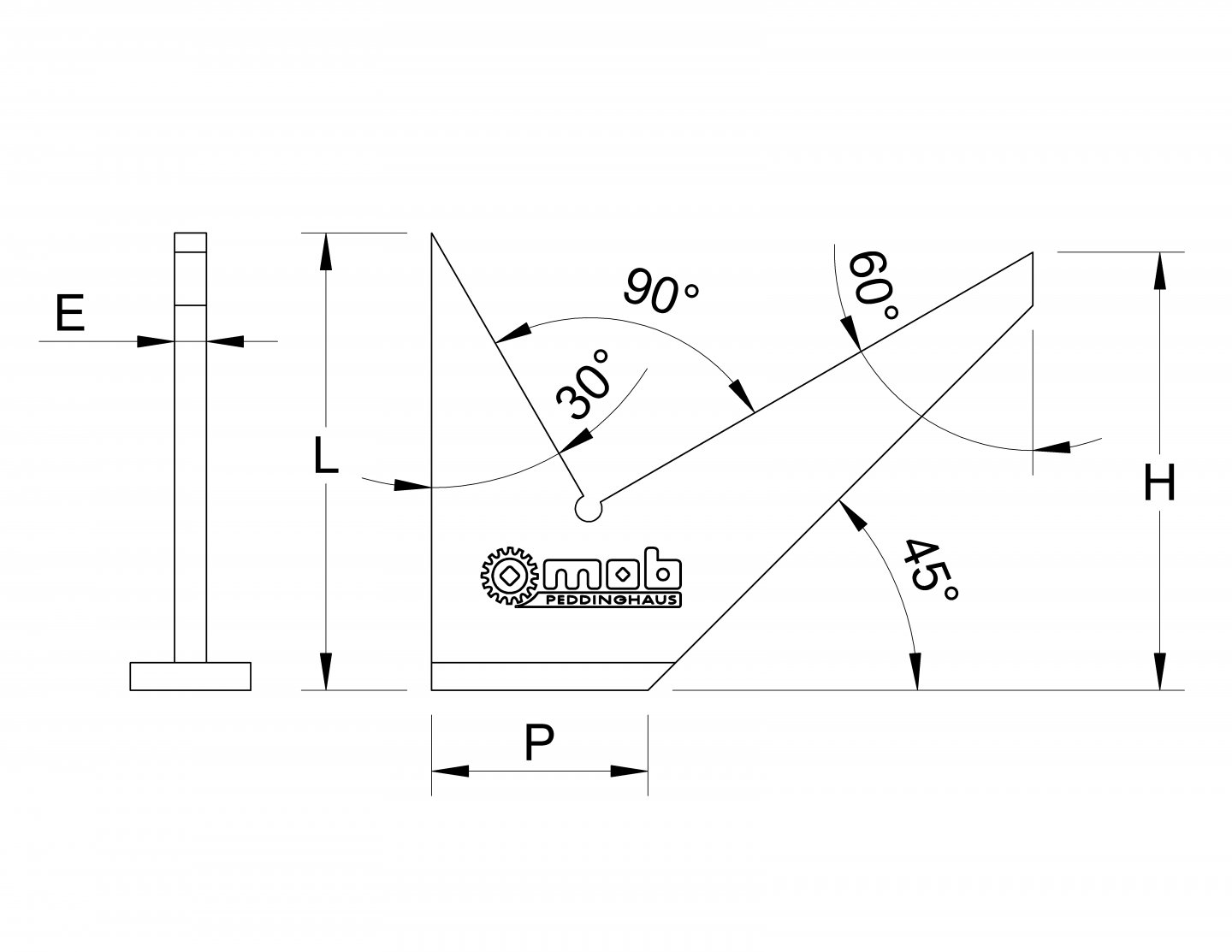 Flanged double tab squares 02