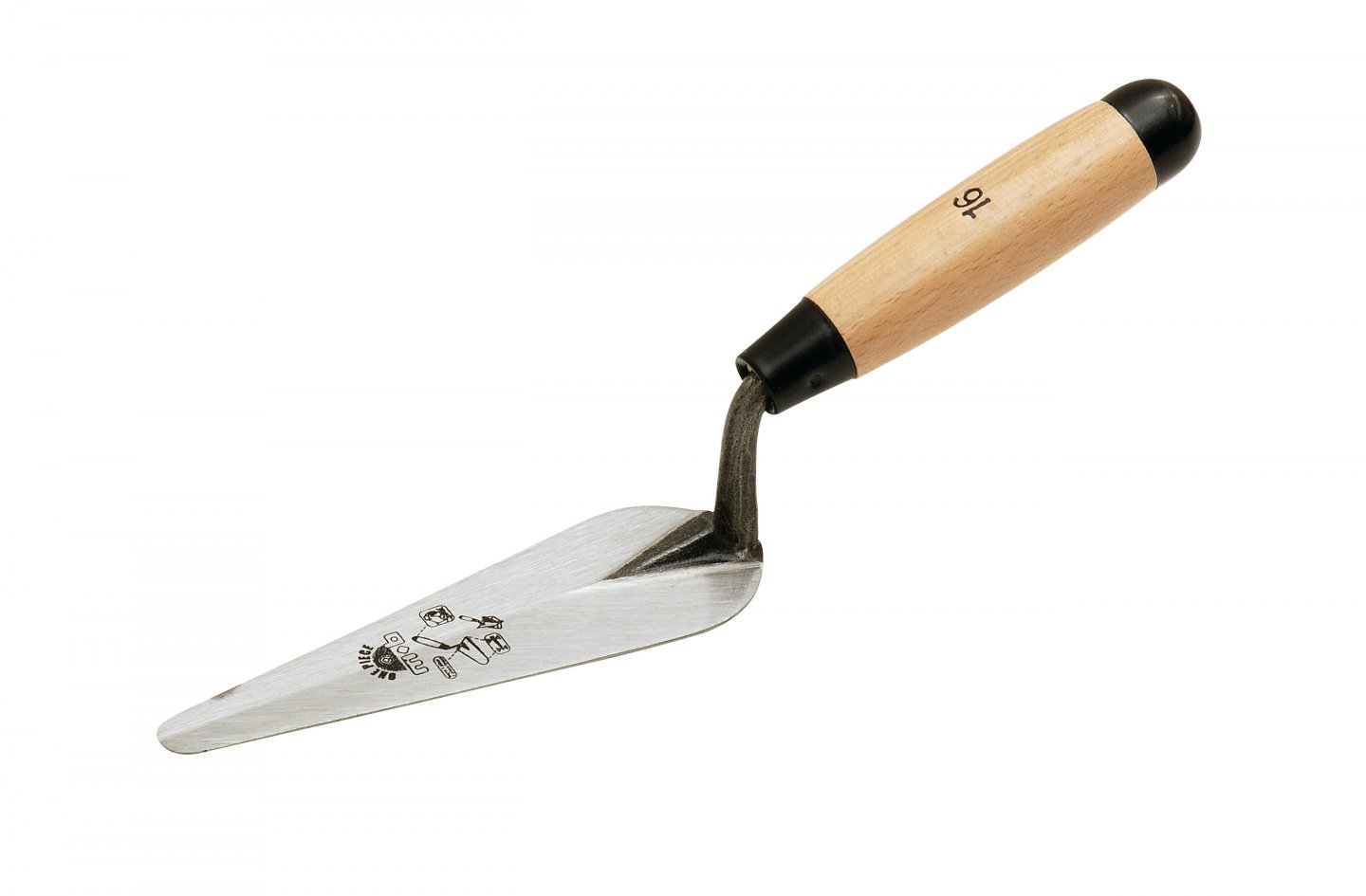 Forged cat tongue shaped trowel