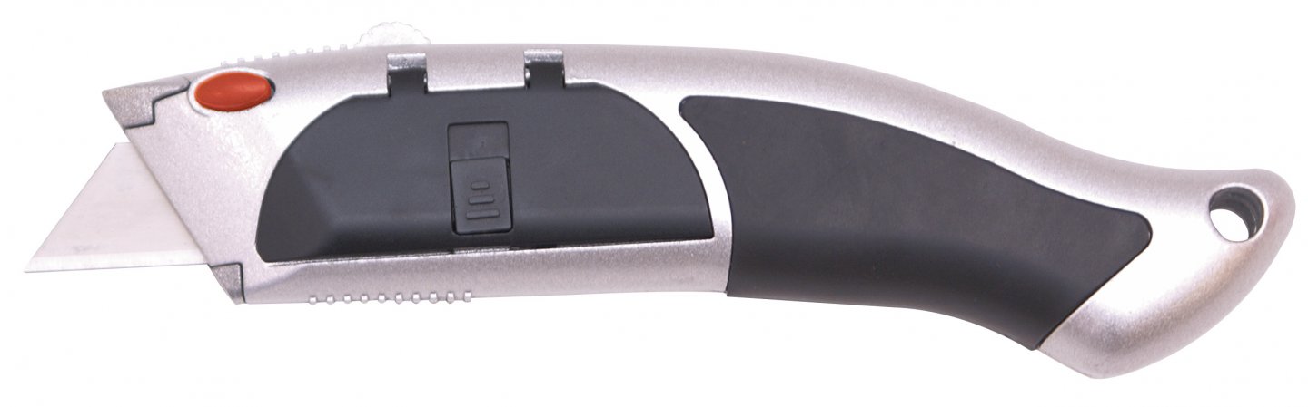 Utility knife, incl. 5 spare blades