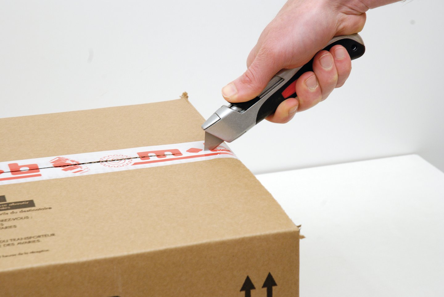 ‘topsecurity’ utility knife, incl. 10 spare blades - on card 05