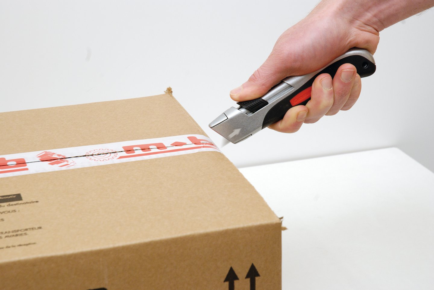 ‘topsecurity’ utility knife, incl. 10 spare blades - on card 04