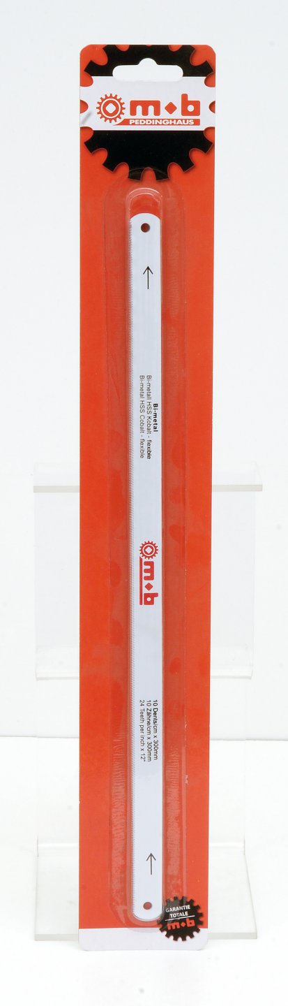 Bi-metal saw blade - white - 300 mm - set of 3 on card