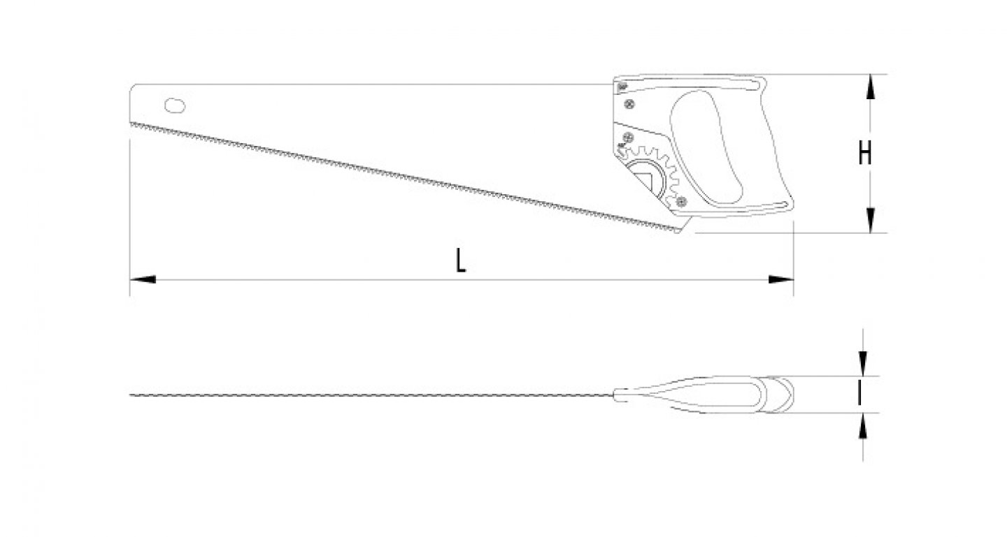 Hand saw for plasterboards 02