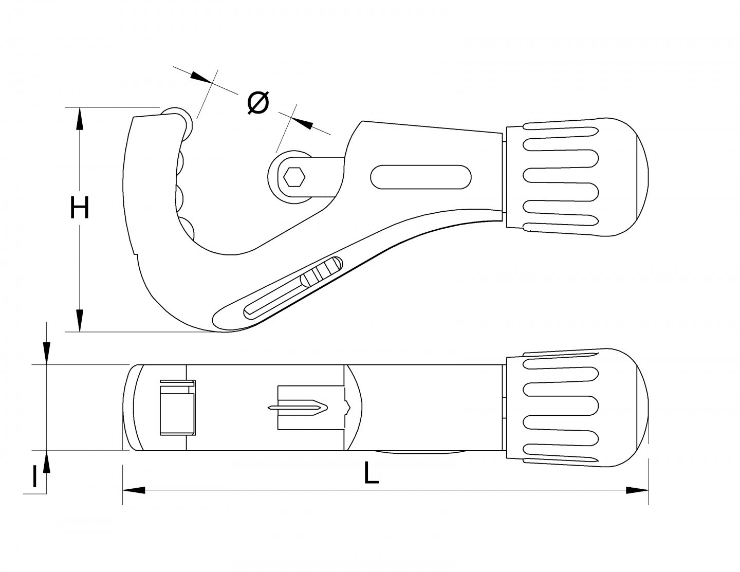 Pipe cutter for copper pipes 02