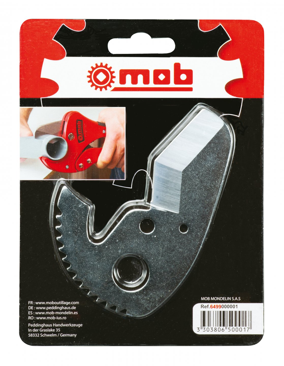 Replacement blade for pvc pipe cutter