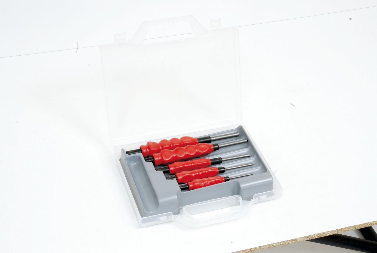 Air-grip pin punch set, 5 pieces