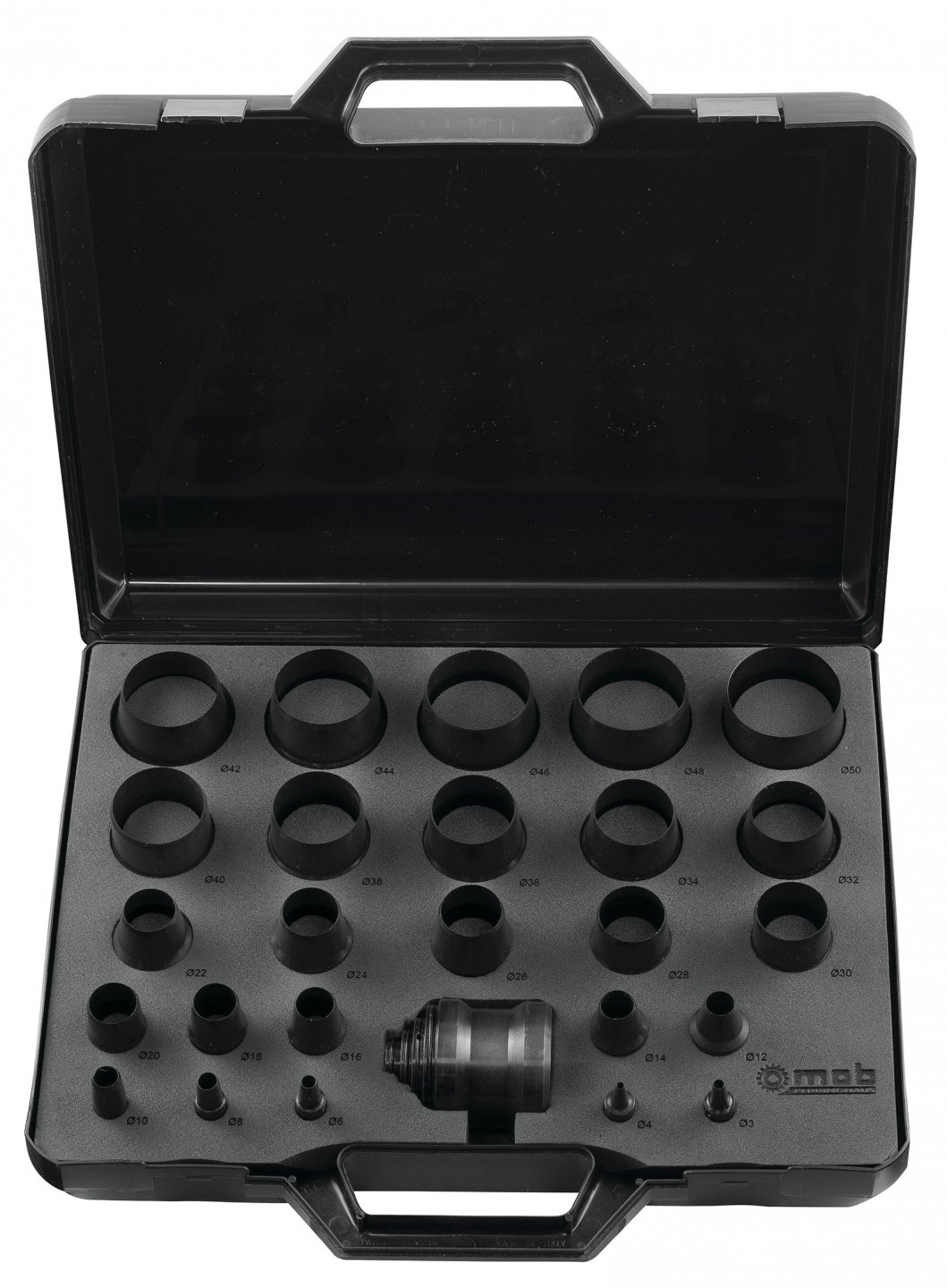 Gasket cutter punch set ø 3 to 50 mm (even ø) - 26 pieces