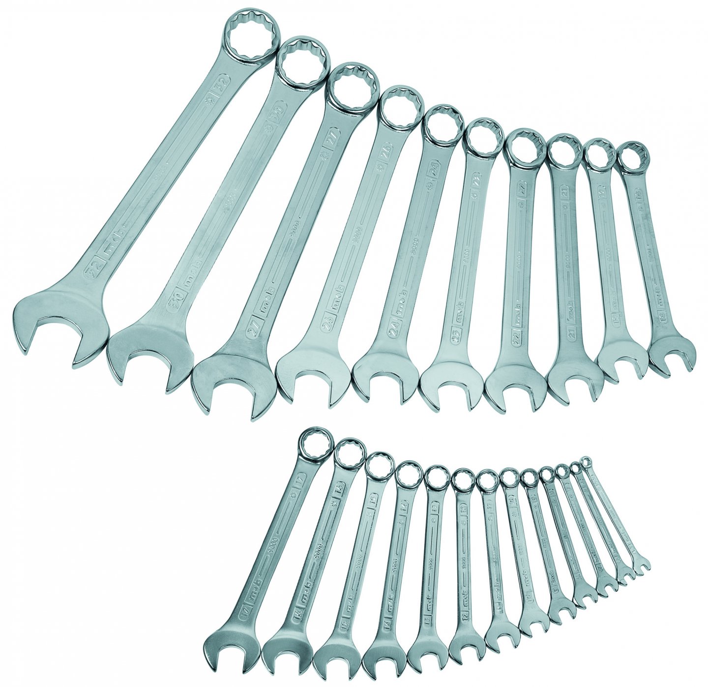 Combination spanner set in a box 02