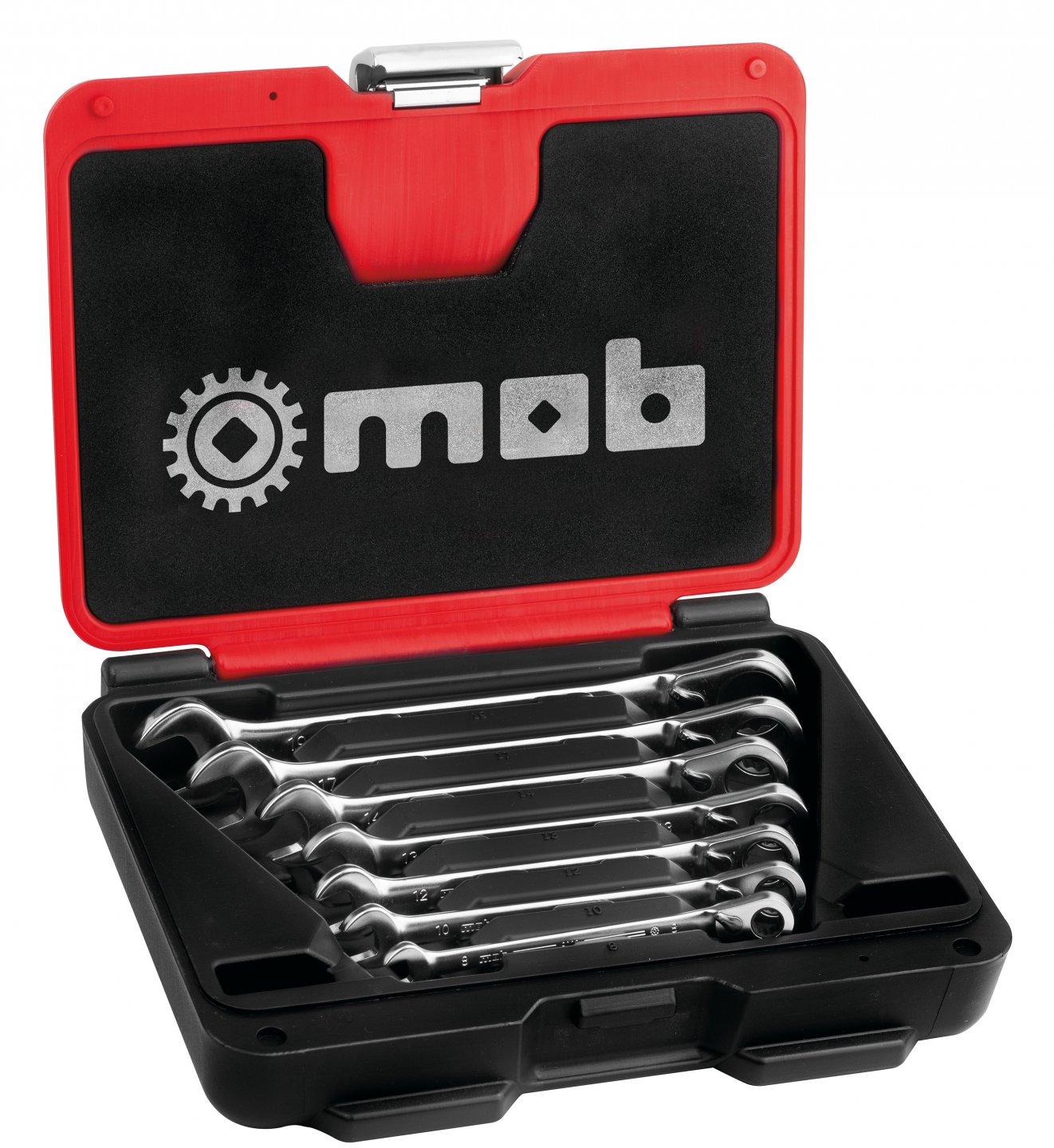 Fusion box - ratcheting combination spanner set, 7 pieces