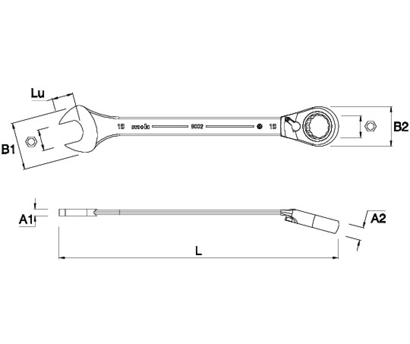 Ratcheting combination spanner 02