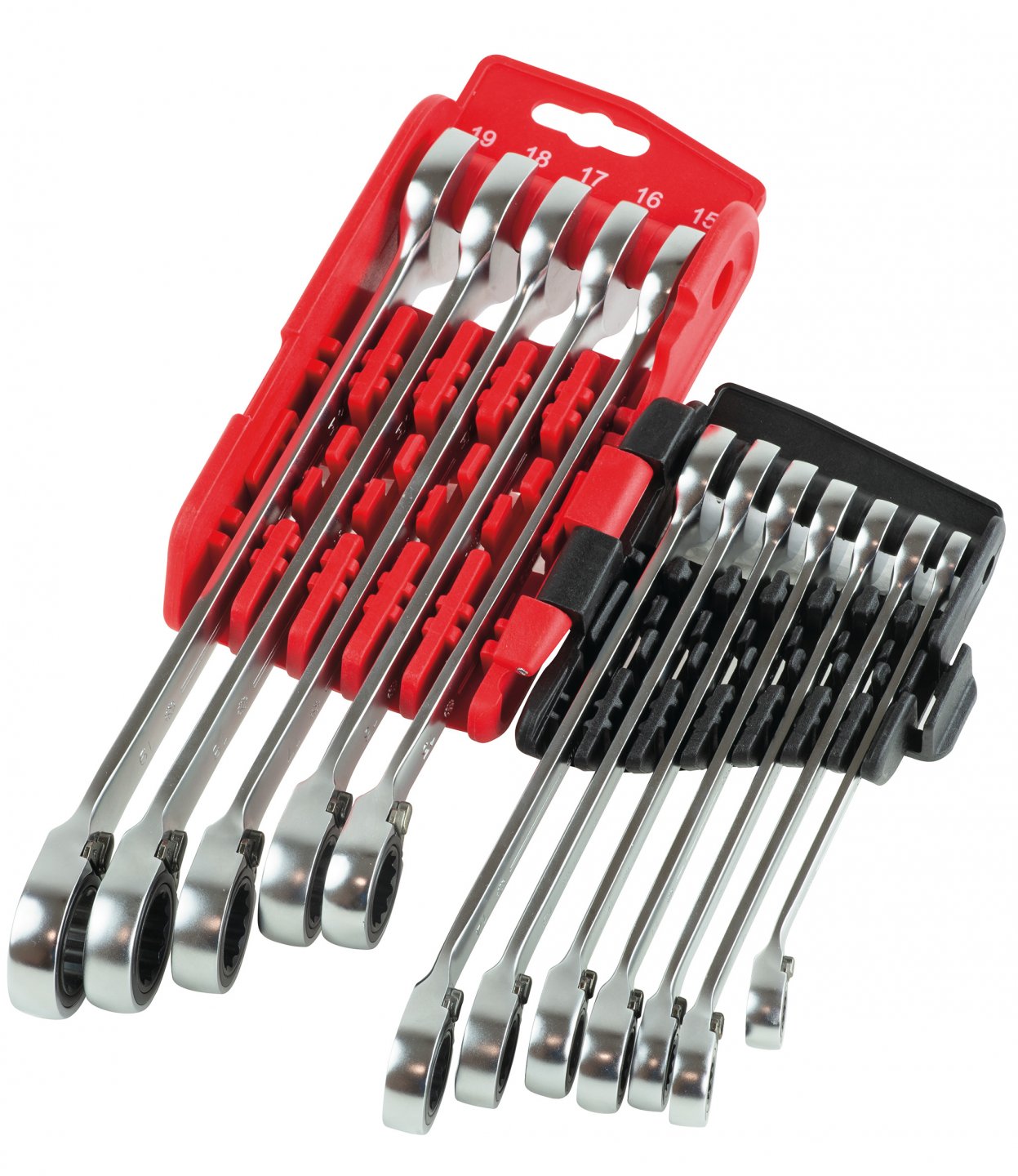 Ratcheting combination spanner set in plastic display 03