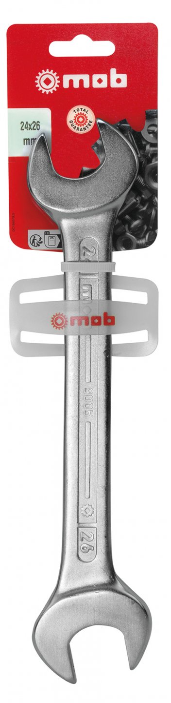 Double open-end wrenches, on card