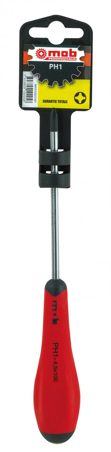 Screwdrivers for phillips screws, on card