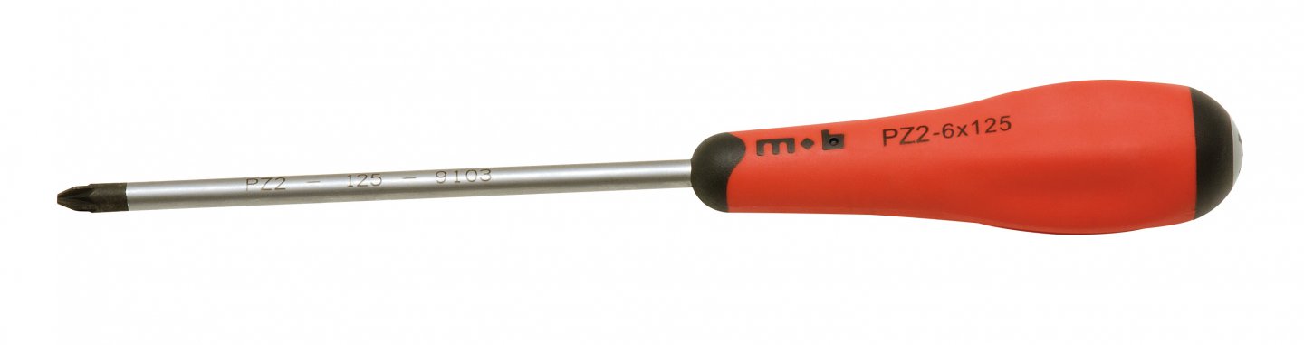 Screwdrivers for pozidriv screws, on card 02