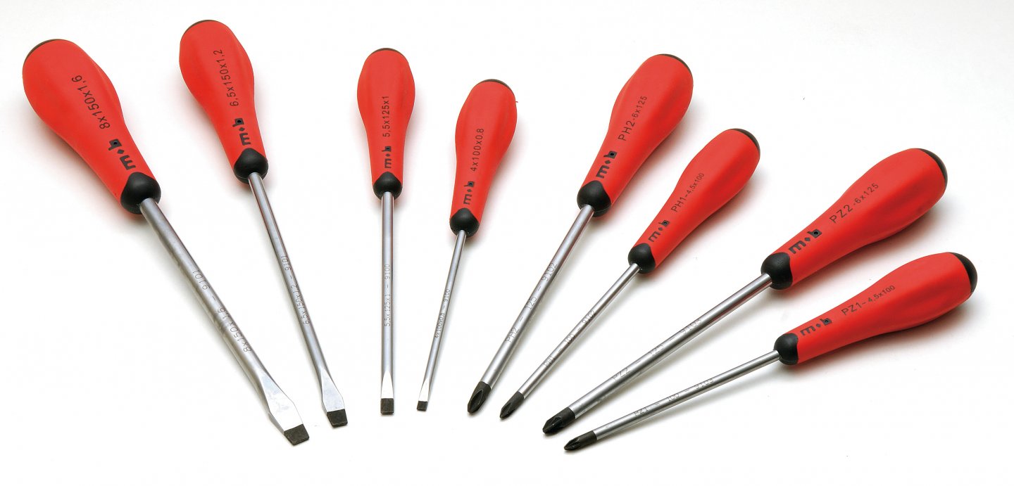 Set of 8 screwdrivers