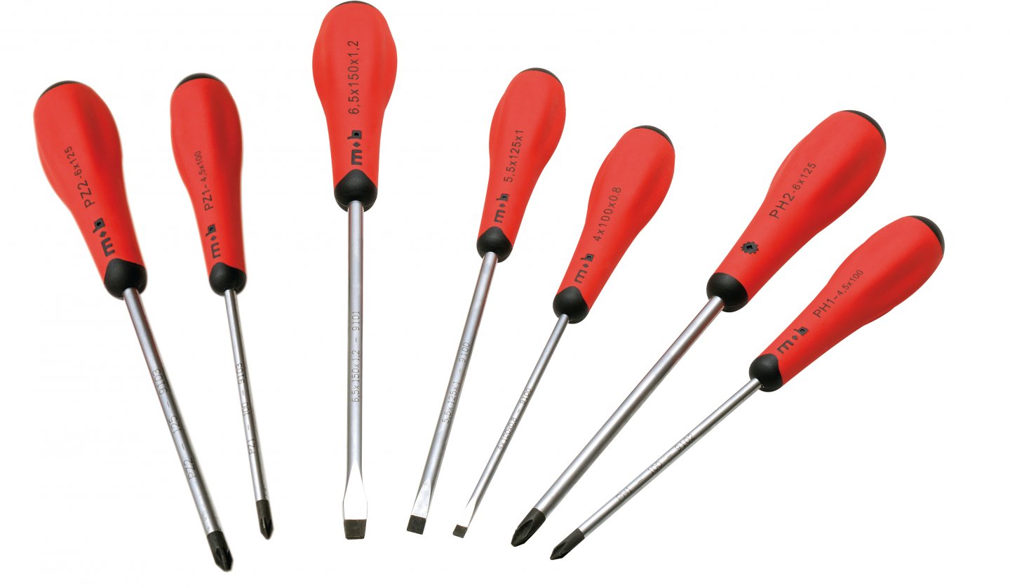 Sets of 7 screwdrivers