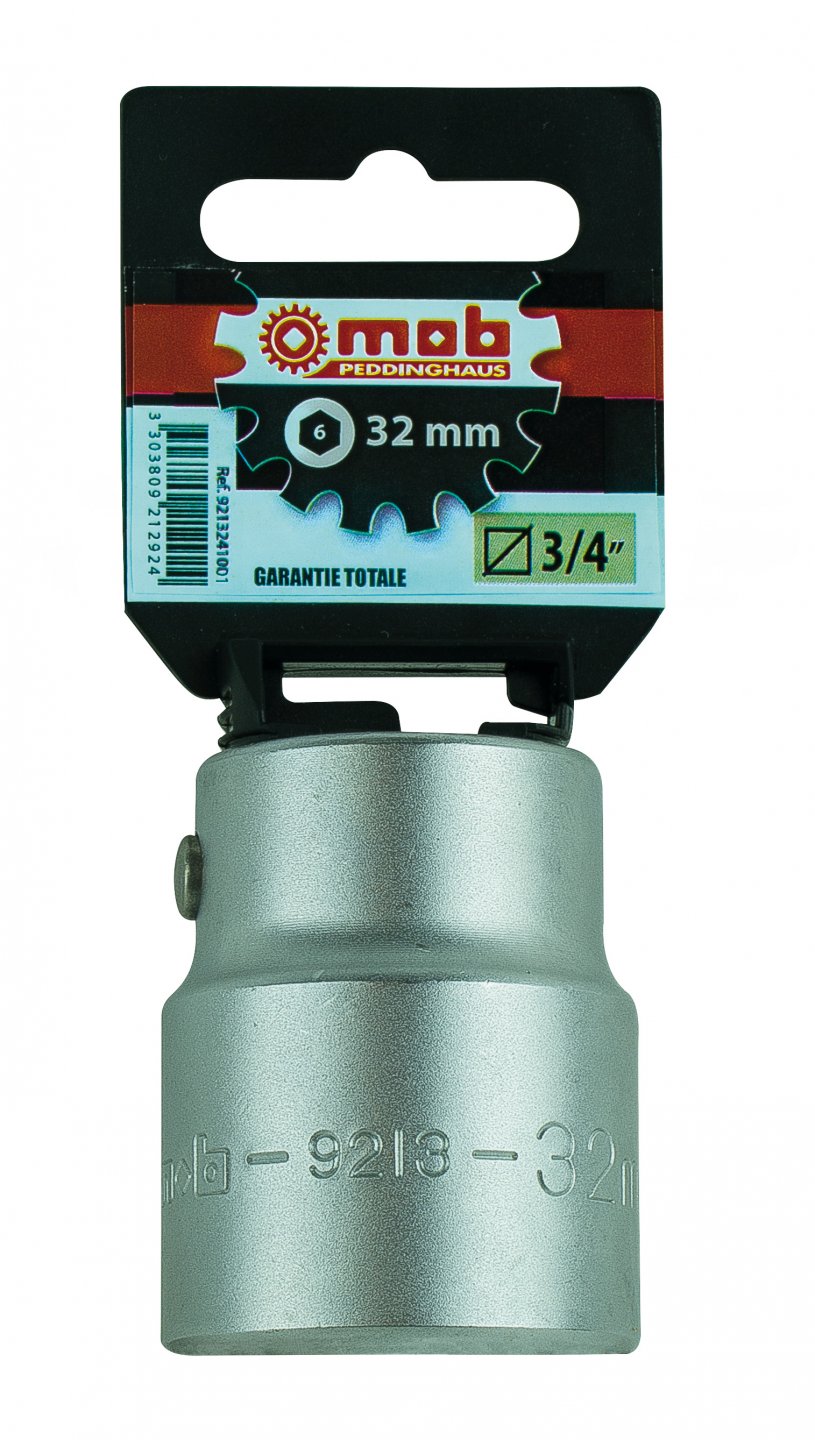 6 sides socket 3/4'' on card