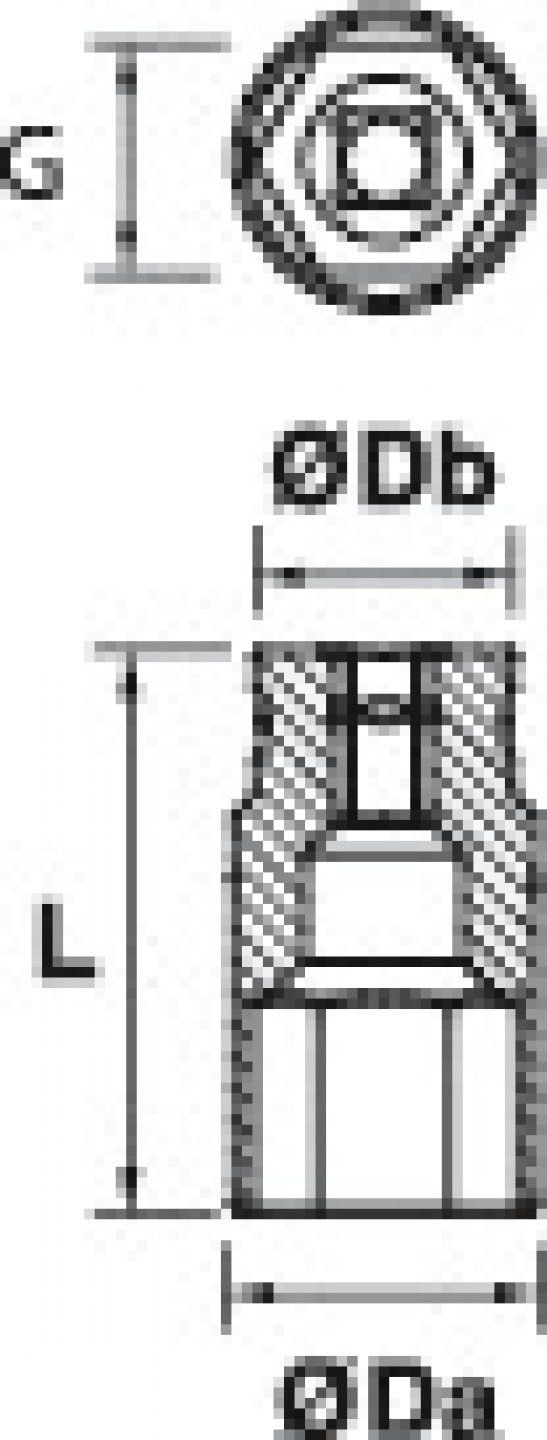 6-point socket, 1/4'' 02
