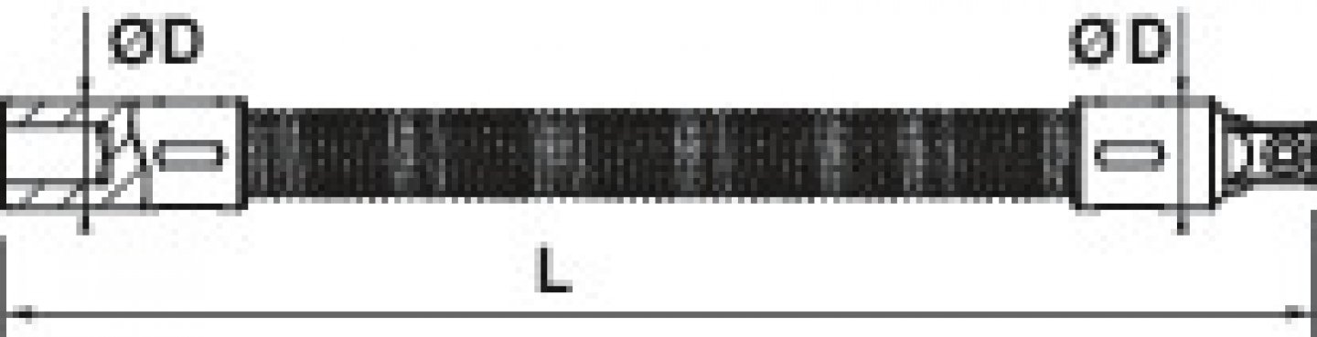 Flexible extension bar, 1/4'' 02