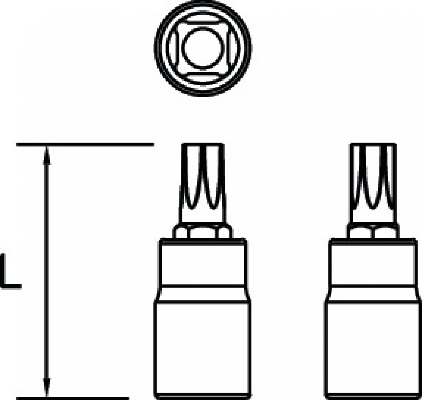 Torx screwdriver socket 1/2'' 02