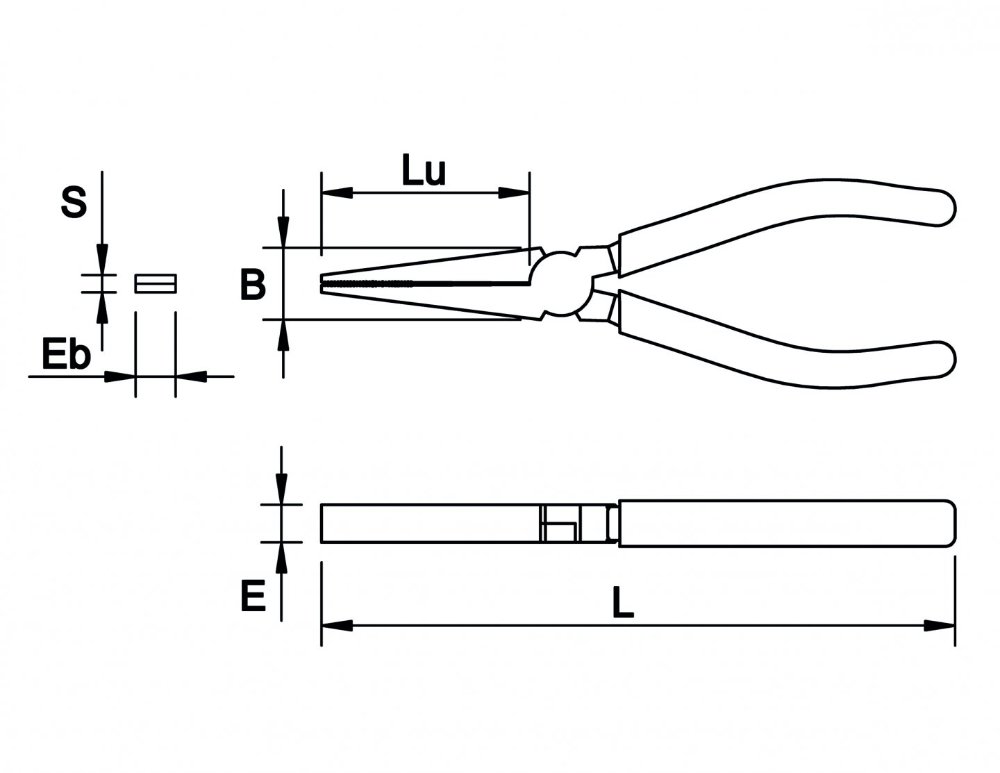 Flat long nose pliers 02