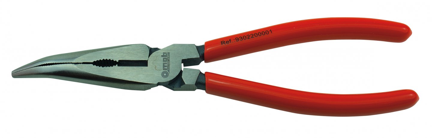 Half round nose pliers, angled