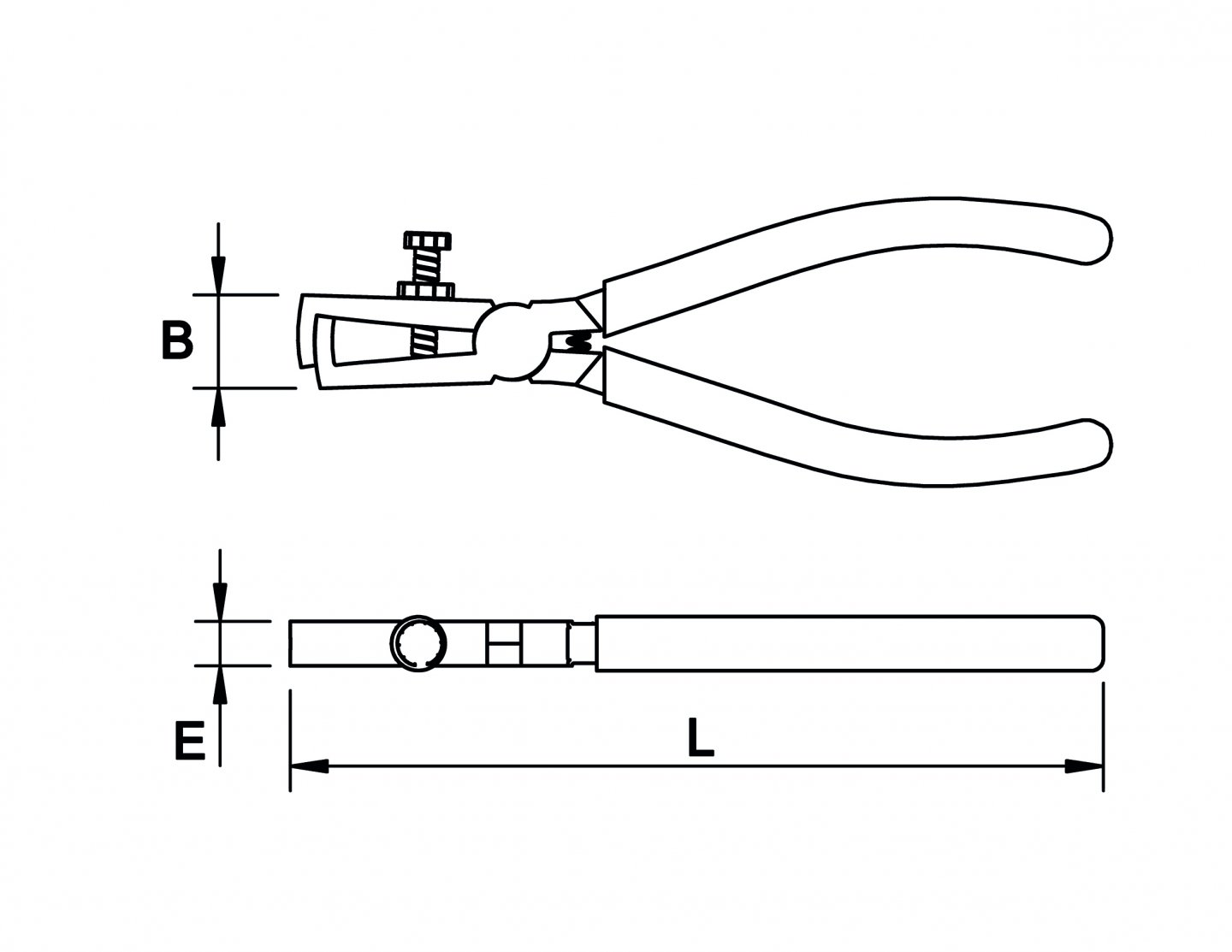 Adjustable wire stripping pliers 02