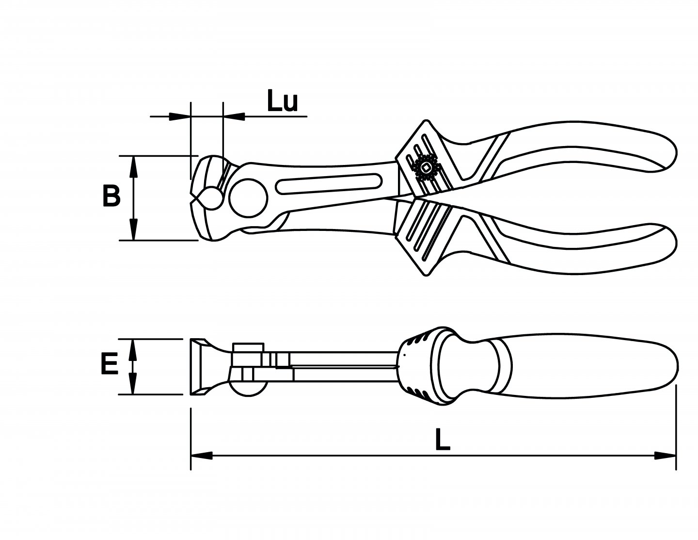End cutting nippers 02