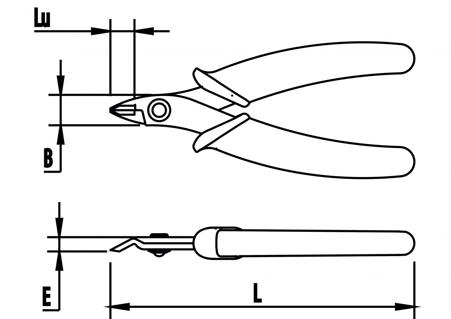 Diagonal cutting nippers, box joint 02