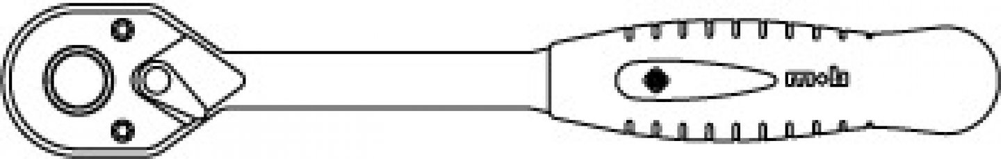 Ratchet set in fusion box, 16 pieces, 1/4'' 02