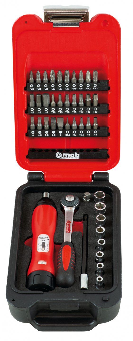 Torque tool set, 1/4'' - 42 pieces