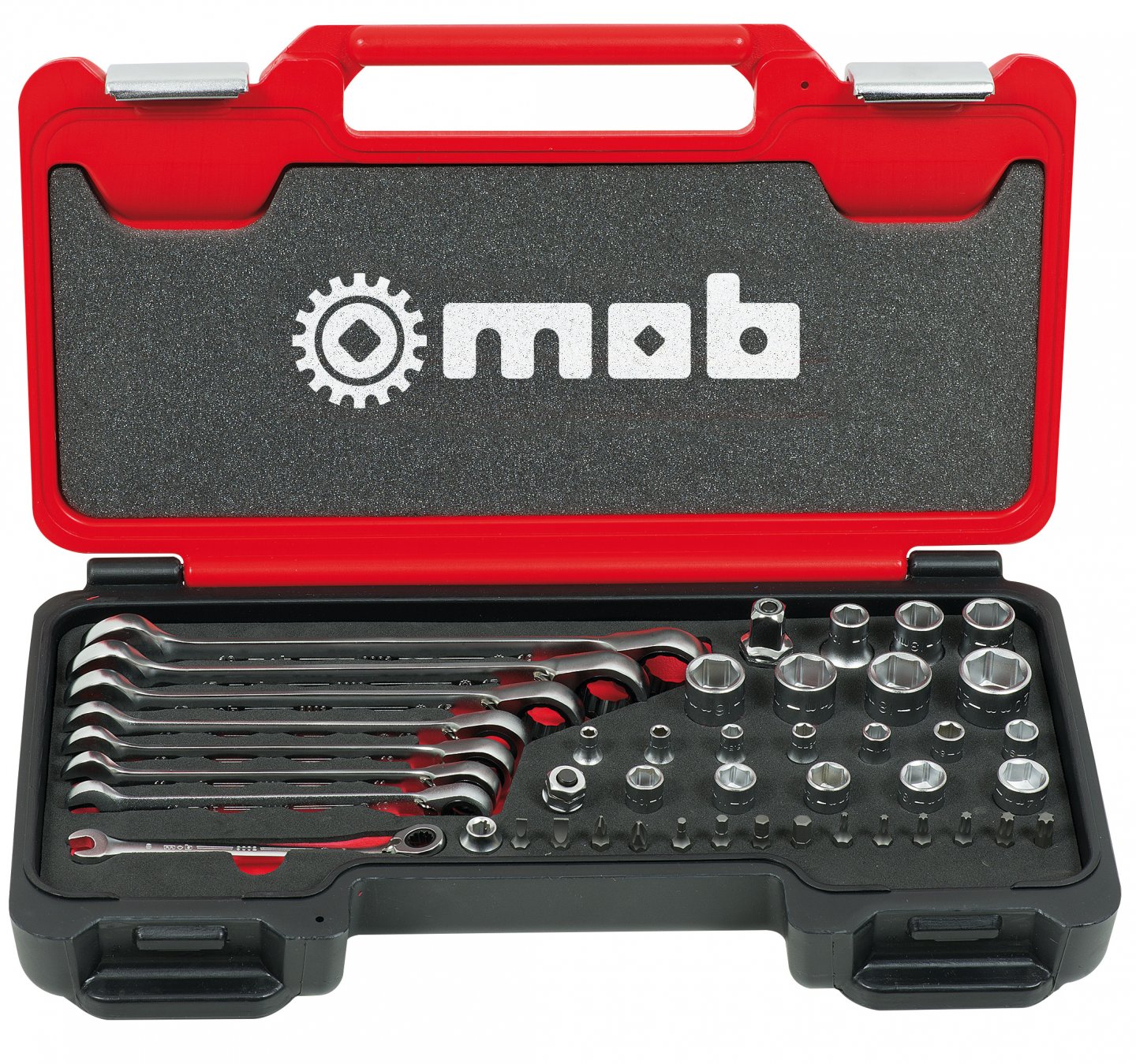 Ratcheting spanner set in fusion box