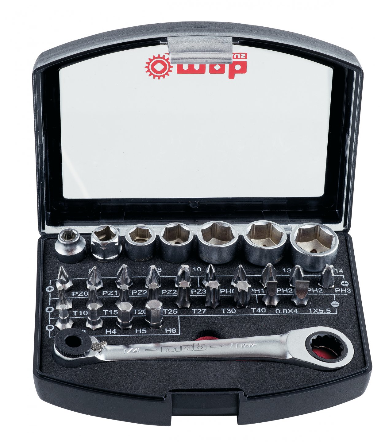 Socket set - 31 pieces, 1/4''