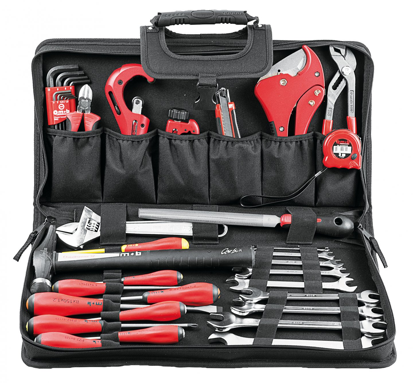 Fusion box for plumber with 38 pieces