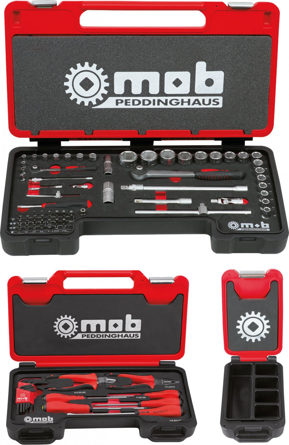 Fusion box 1/4 1/2  + pliers screwdrivers + empty 86 pieces