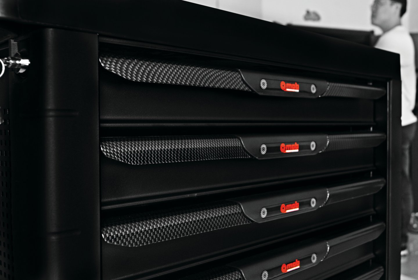 Proliner tool trolley with 6 drawers - black 02