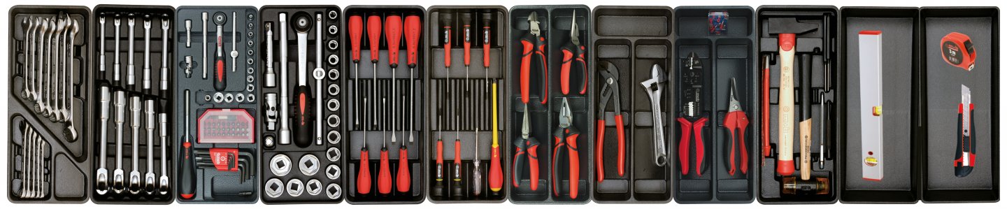Trolleys with 141 tools set 02