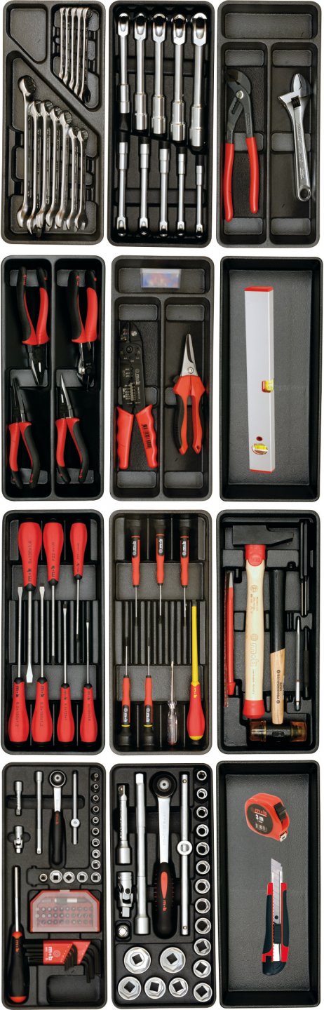 Trolleys with 141 tools set 03