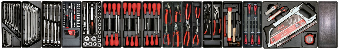 Trolleys with 156 tools set 02
