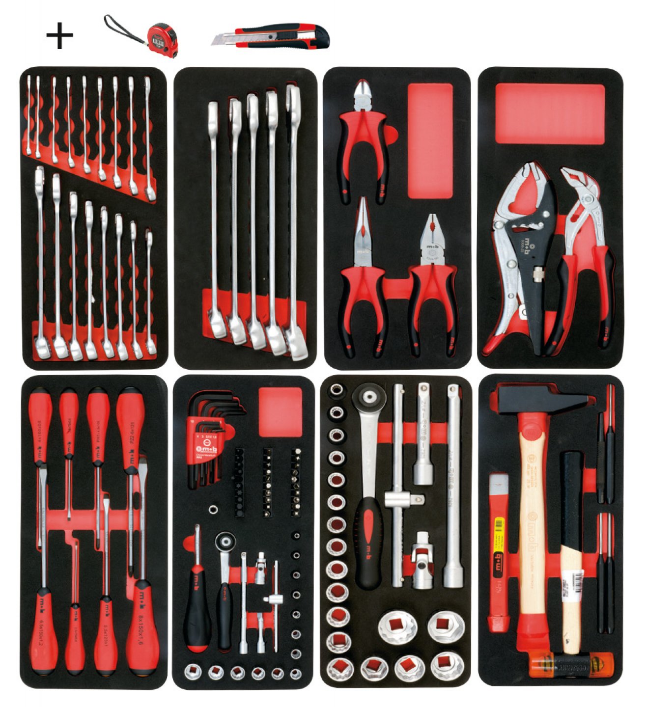 Tool trolley with 126 tools set 03