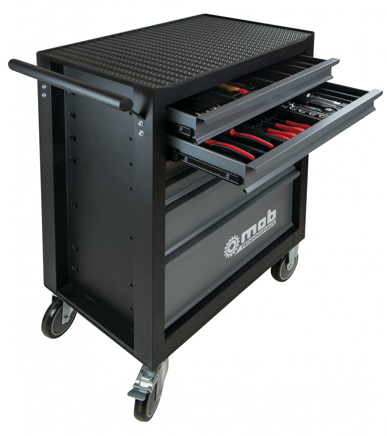 Classic tool trolley with 6 drawers 03