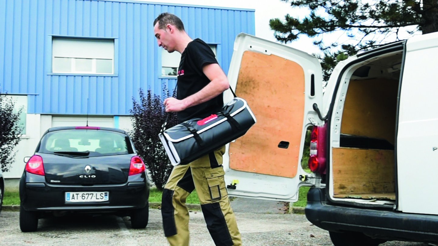 Textile bag - slim bag 07