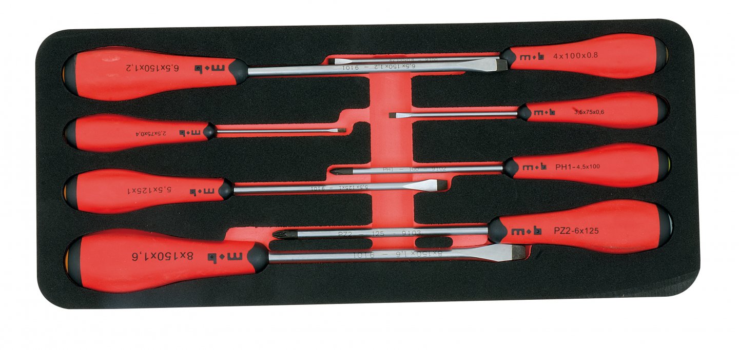 Foam unit of screwdrivers
